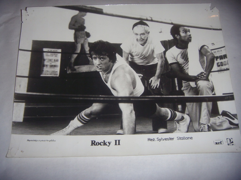 SYLVESTER STALONE, ROCKY II, RING, FOTOS FILMU