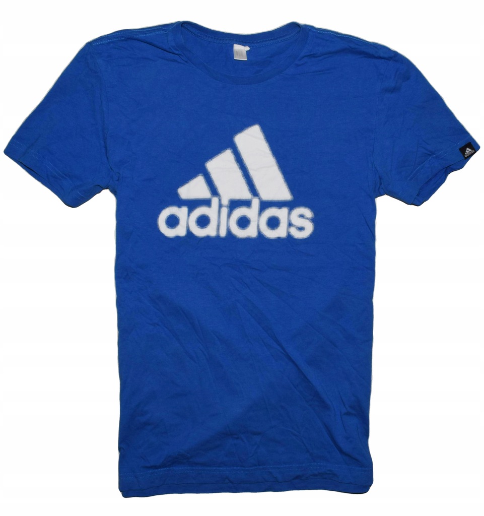 Adidas S/M bawełniany T-shirt koszulka duże logo