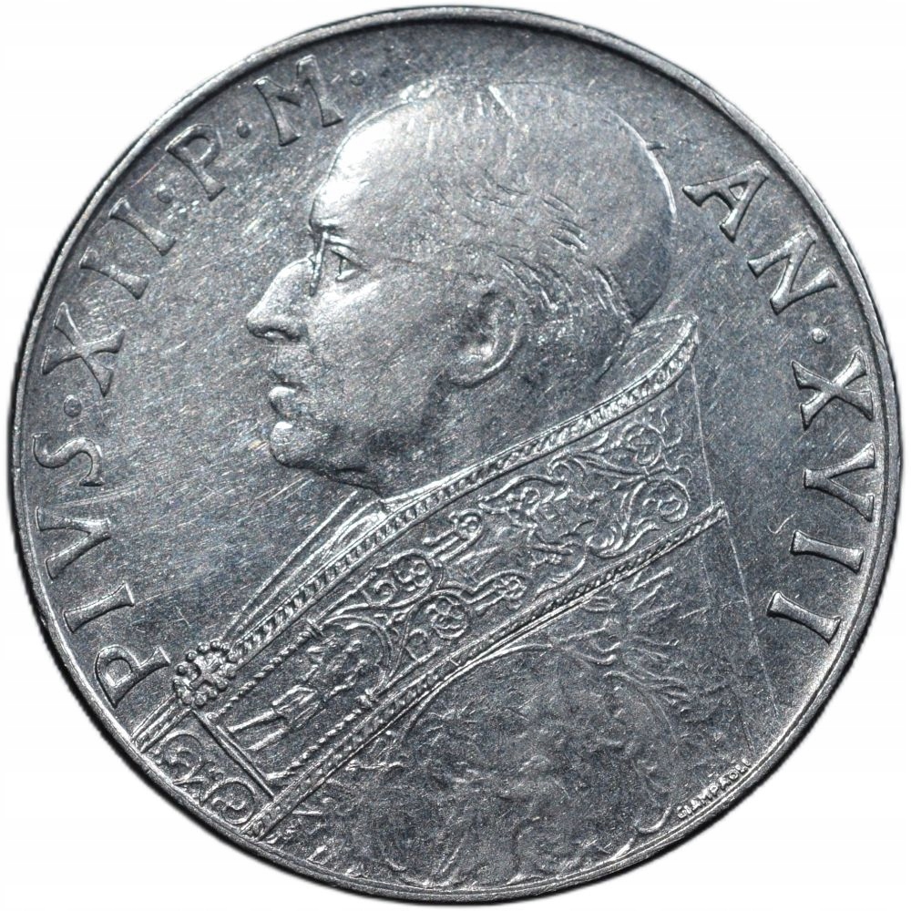 Watykan 100 lirów 1955
