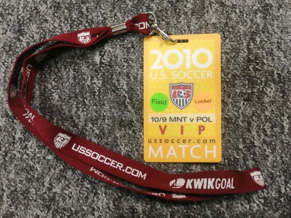 Wejściówka VIP z meczu USA - Polska (2010)