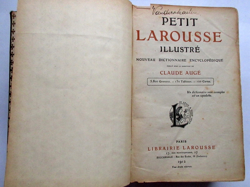 Petit Larousse Ilustre 1912 1664 str. j. francuski