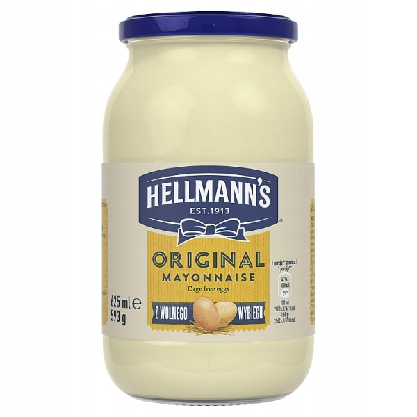 HELLMANNS MAJONEZ 625ml - DUŻY -Krótki termin