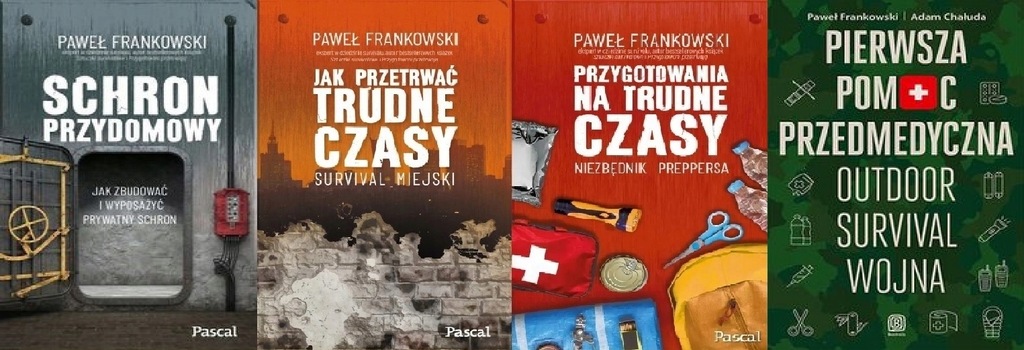 Pomoc outdoor survival Frankowski pakiet 4 książki