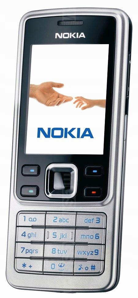 srebrna Nokia 6300 komplet bez locka