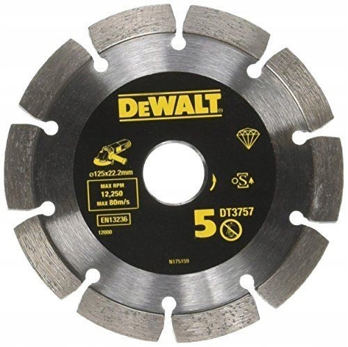 Tarcza diamentowa 125x6,3 segmentowa DT3757 DeWalt