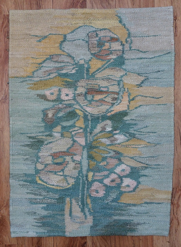 GOBELIN TKANY RĘCZNIE "NA WODZIE" CEPELIA PRL VINTAGE 1980 ROK