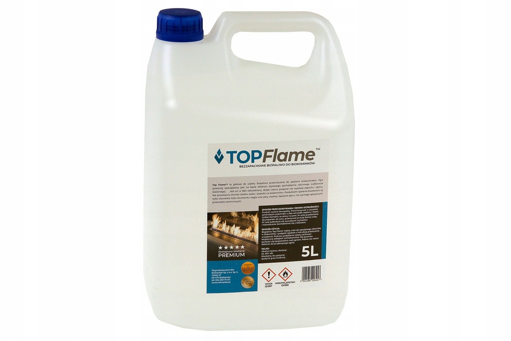 Купить БИО ТОПЛИВО для камина БИОКАМИН TOP FLAME 5L: отзывы, фото, характеристики в интерне-магазине Aredi.ru