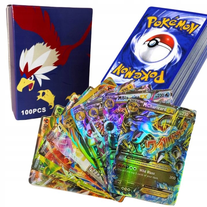POKEMON KARTY LEGENDARNE ODBLASK GX EX RULE 100SZT