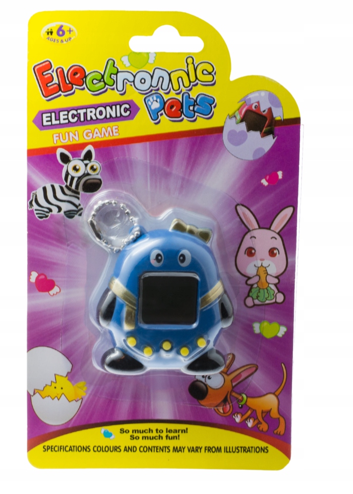 Zabawka Tamagotchi gra zwierzątko niebieskie