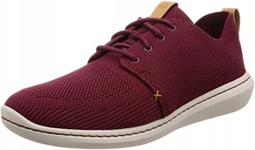 Sneakersy CLARKS Step Urban Mix Burgundy r.41,5 C