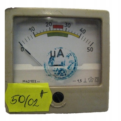 Mikroamperomierz M42103 0-50 uA