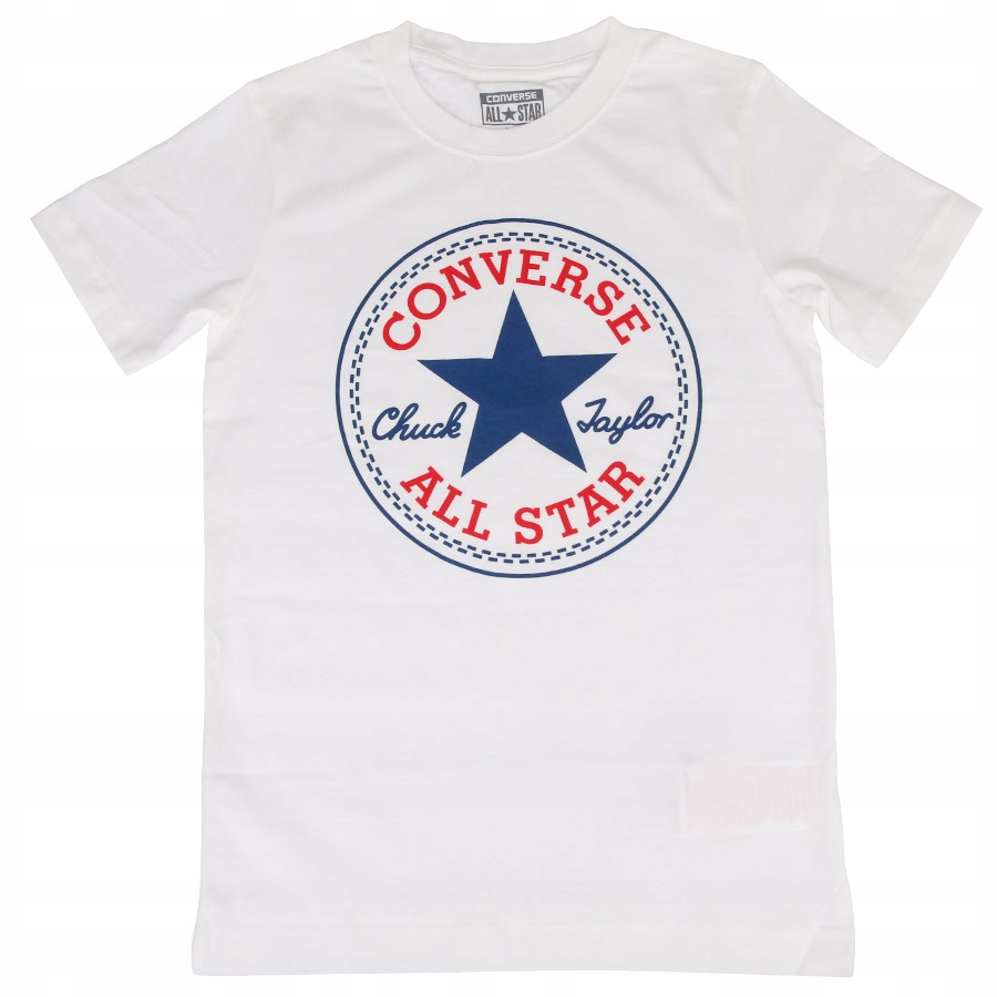 S 104-110 cm T-shirt Converse 831009 001 biały S 104-110 cm