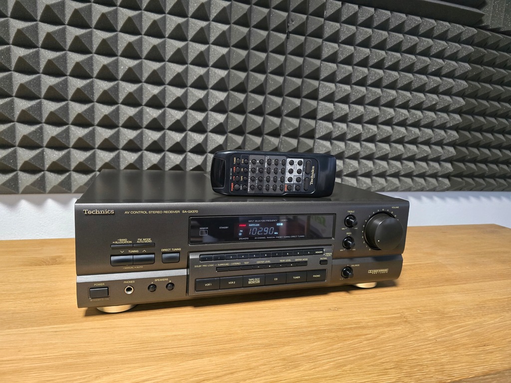 TECHNICS SA-GX370 AMPLITUNER + ORYGINALNY PILOT SUPER STAN WARTO TOP !