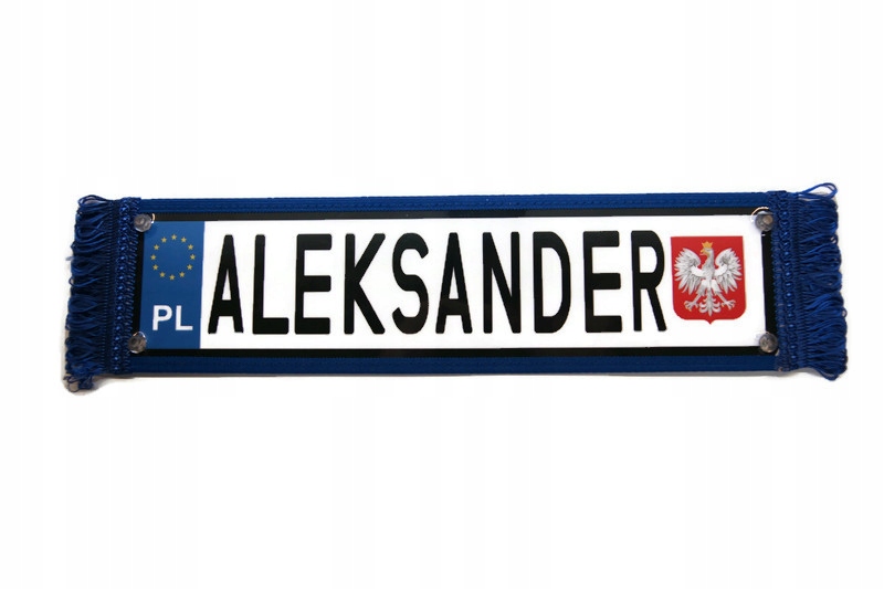 PROPORCZYK tablica imienna ALEKSANDER TIR BUS