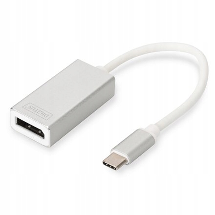 Digitus USB Type-C to DisplayPort Adapter DA-70844 0.20 m, White, USB Type-
