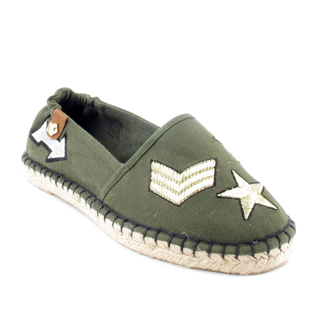 TAMARIS 24605 militarne espadryle naszywki rozm 38