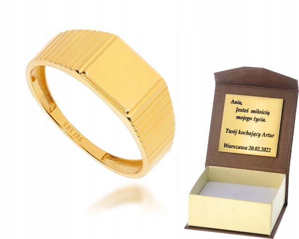 Złoty sygnet Próby 585 22