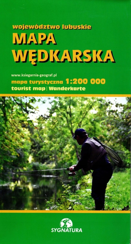 Mapa wędkarska województwo lubuskie 1:200 000