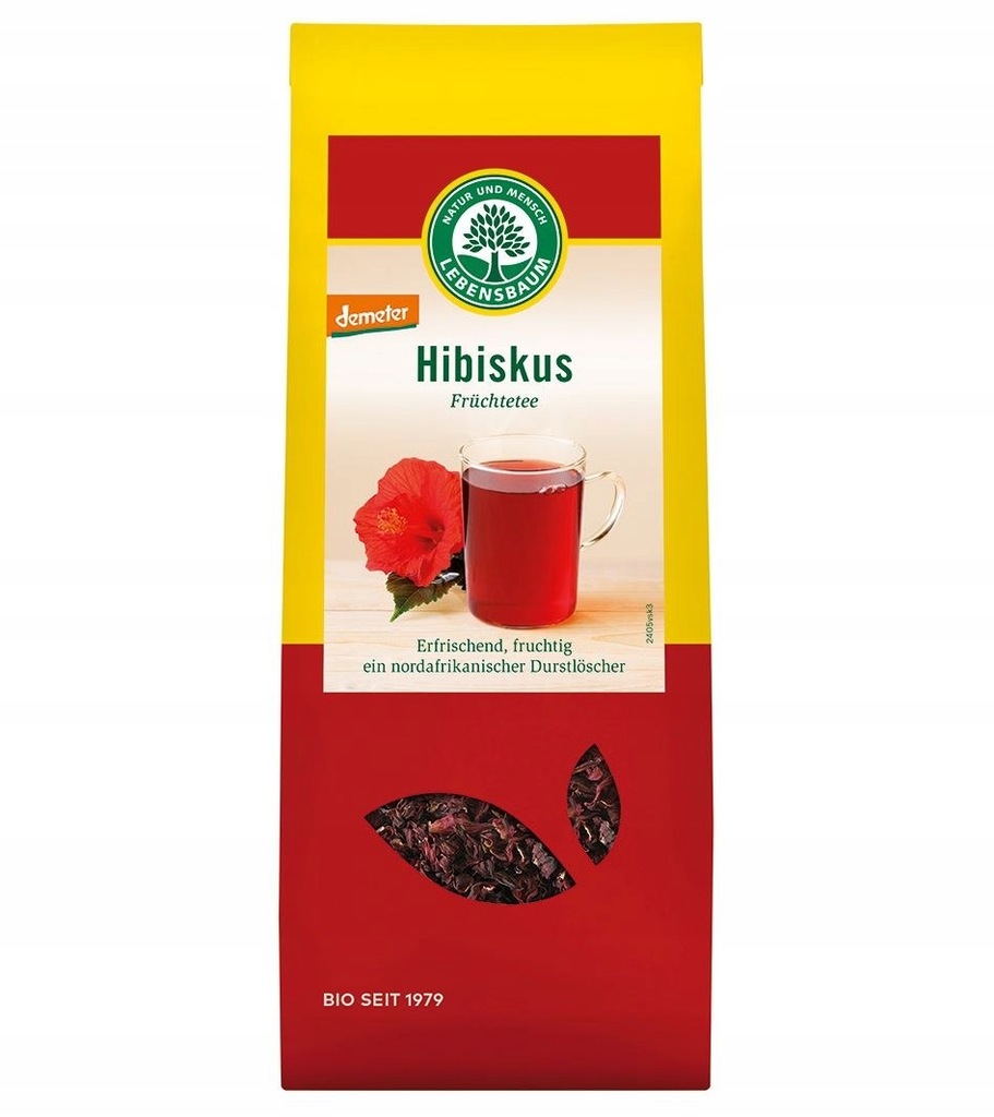 HERBATKA HIBISKUS DEMETER BIO 50 g - LEBENSBAUM