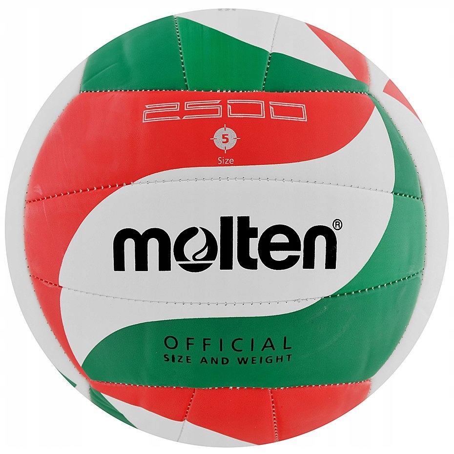 Piłka siatkowa Molten V5M2500 biało-czerwono-zielo