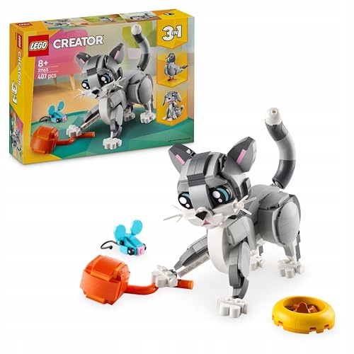 LEGO Creator 3in1 Playful Cat Toy - Transforms into a Pigeon or Pet Dog Fig