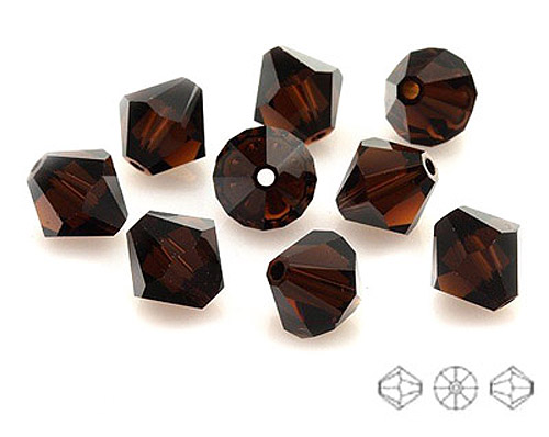 5301 Swarovski Bicone 4mm Mocca 10szt.