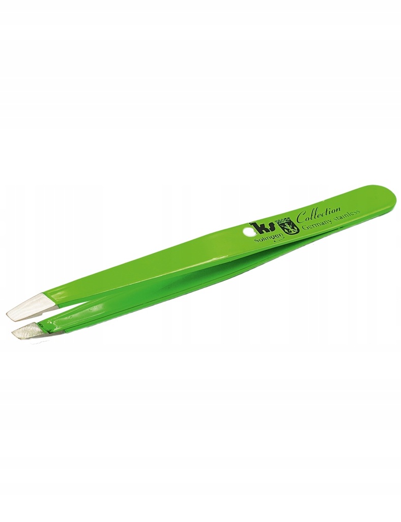 CLASSIC MANICURE Pęseta skośna Neon Green