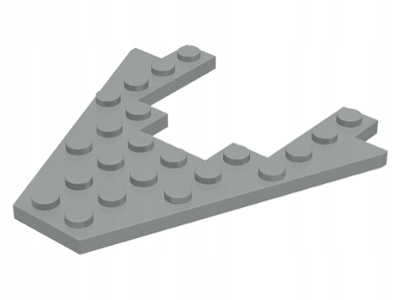 Lego 4475 Wedge, Plate 8 x 8 with 4 x 4 Cutout Light Gray OLD