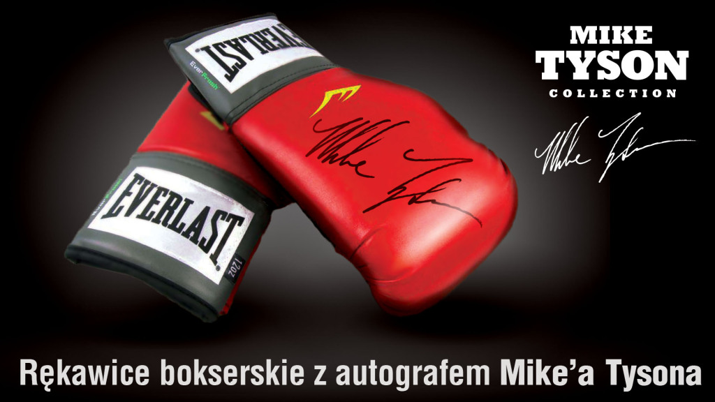 Mike Tyson - rękawice bokserskie z autografem