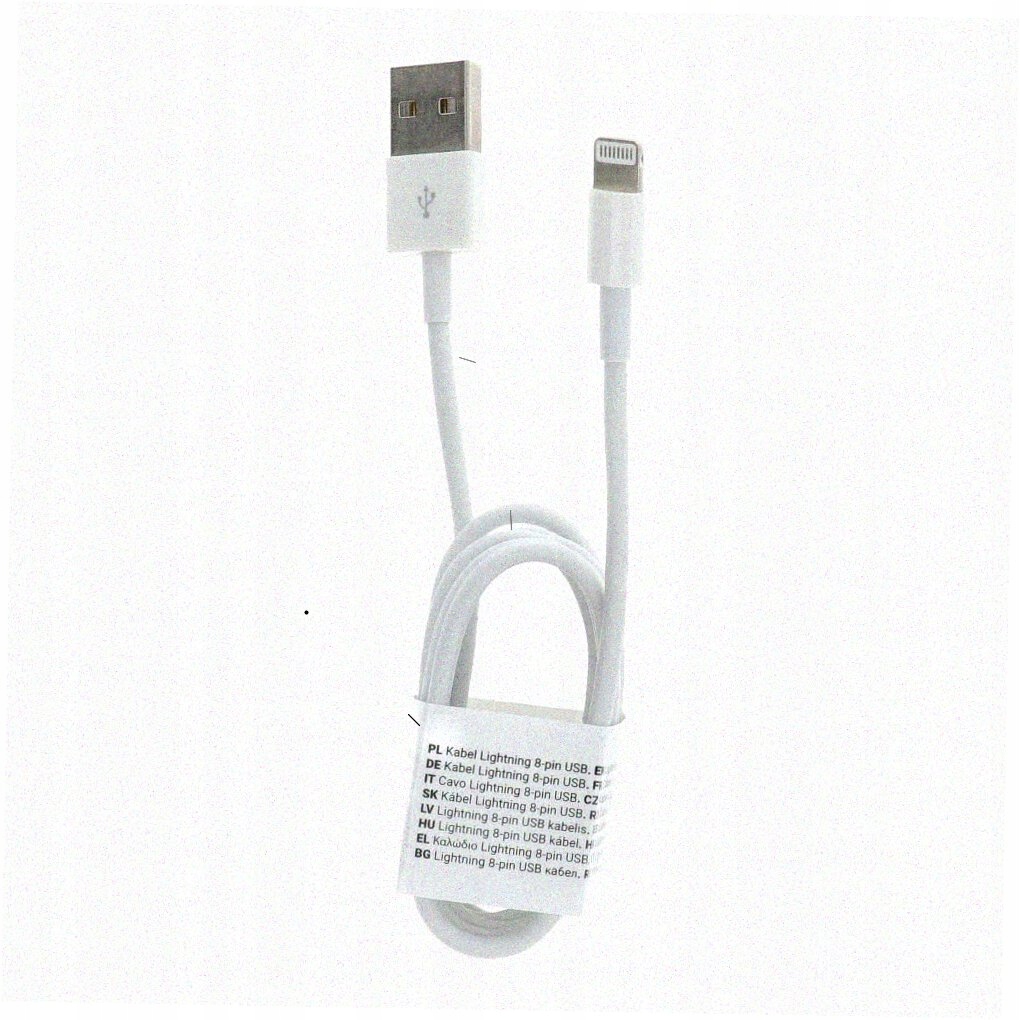 Kabel USB do iPhone Lightning 8-pin C601 1 metr biały
