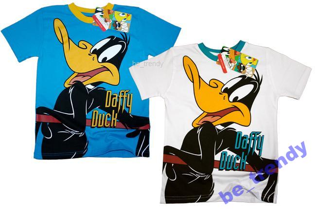 LOONEY TUNES BLUZKA DAFFY DUCK BAWEŁNA 92 NIEBIES