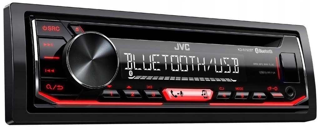 Купить АВТОМОБИЛЬНАЯ РАДИО JVC KD-R792BT BT FLAC ANDROID MP: отзывы, фото, характеристики в интерне-магазине Aredi.ru