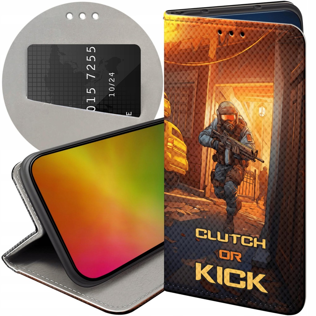 ETUI Z KLAPKĄ DO REALME 8 / 8 PRO WZORY CS GO COUNTER-STRIKE FUTERAŁ CASE