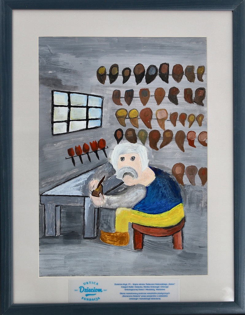 Kopia obrazu T. Makowskiego "Szewc"