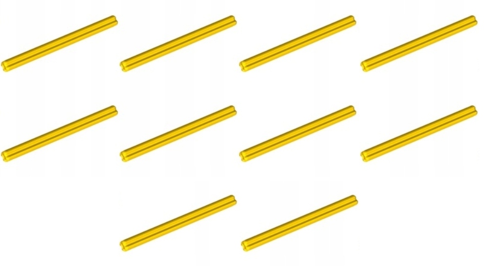 LEGO Technic Oś Ośka Axle 7L Żółty Yellow 10 sztuk 6130009 44294
