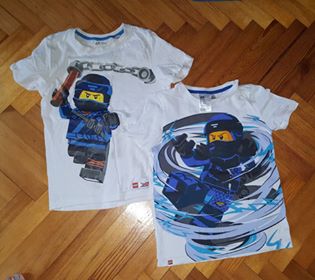 h&m bluzki tshirt Ninjago 134cm jak bdb