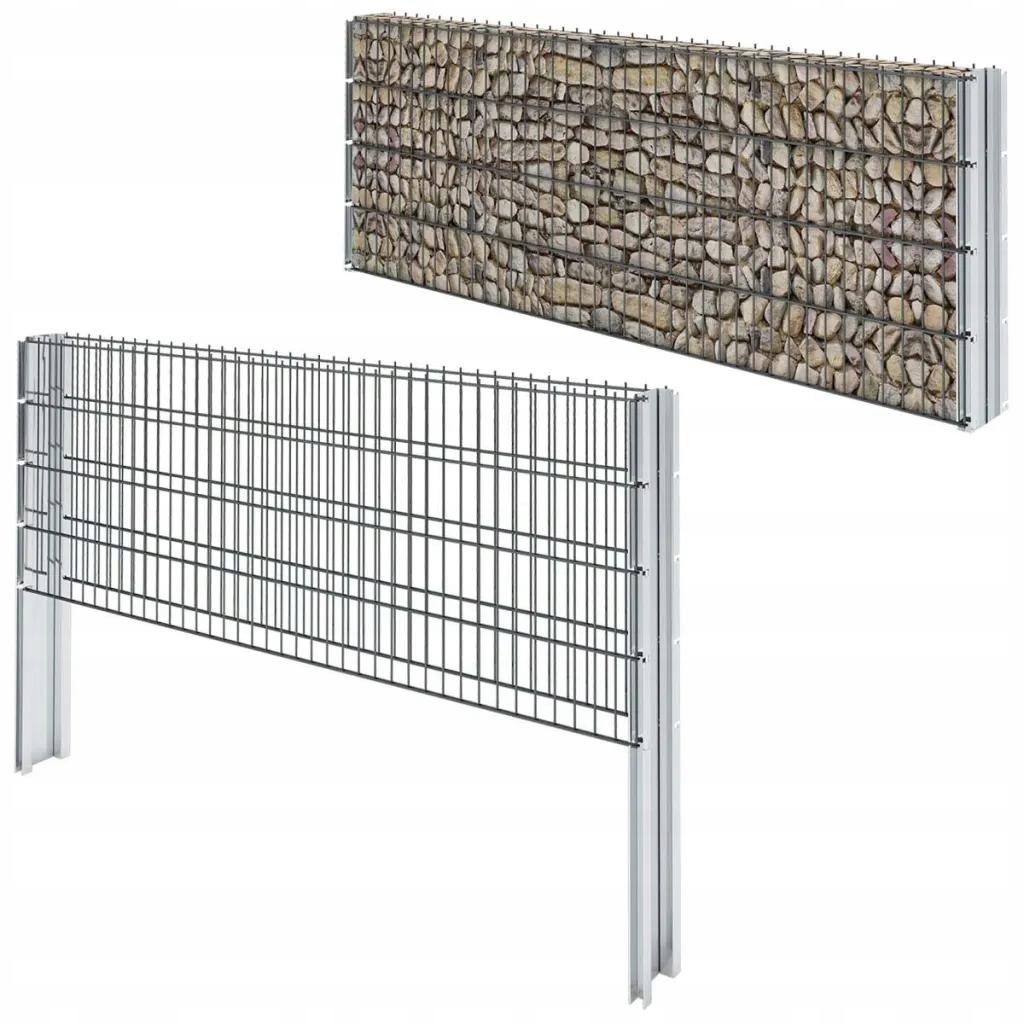 Gabion Ogrodzenie Gabionowe Stal 2008x830 mm 6 m