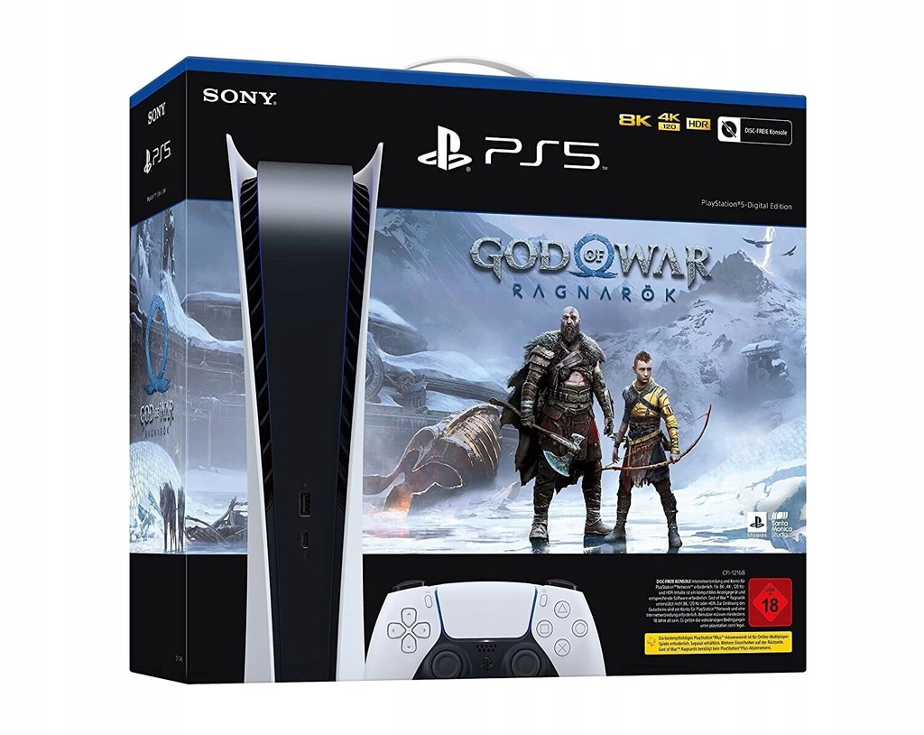 Sony PlayStation 5 Digital + GOW Ragnarok PS5