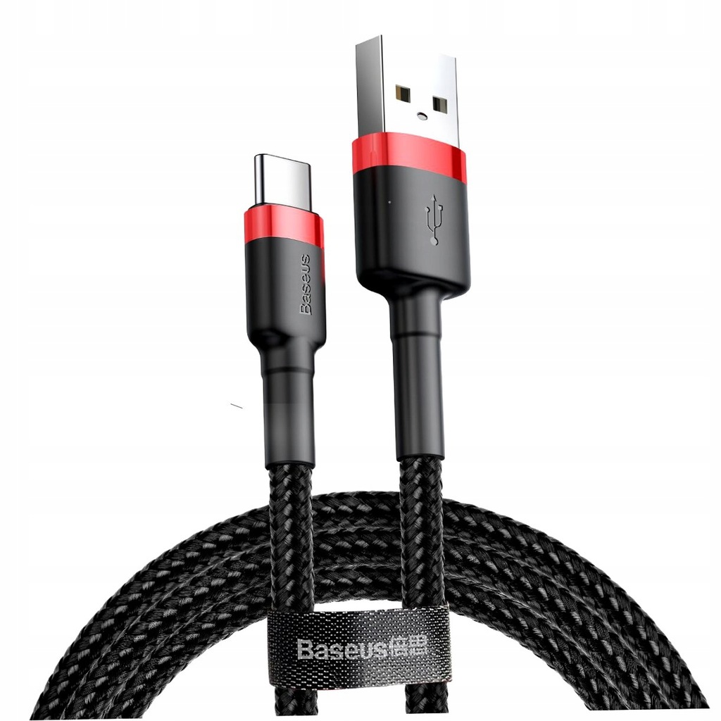 Baseus przewód Cafule USB-USB-C 2m czerwonoczarny