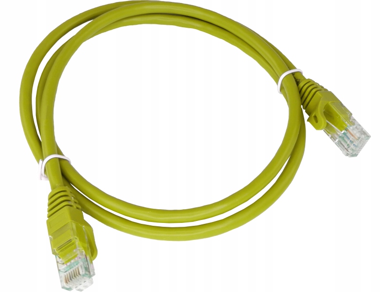 Patch-cord U/UTP kat.6A LSOH 5.0m żółty ALANTEC -