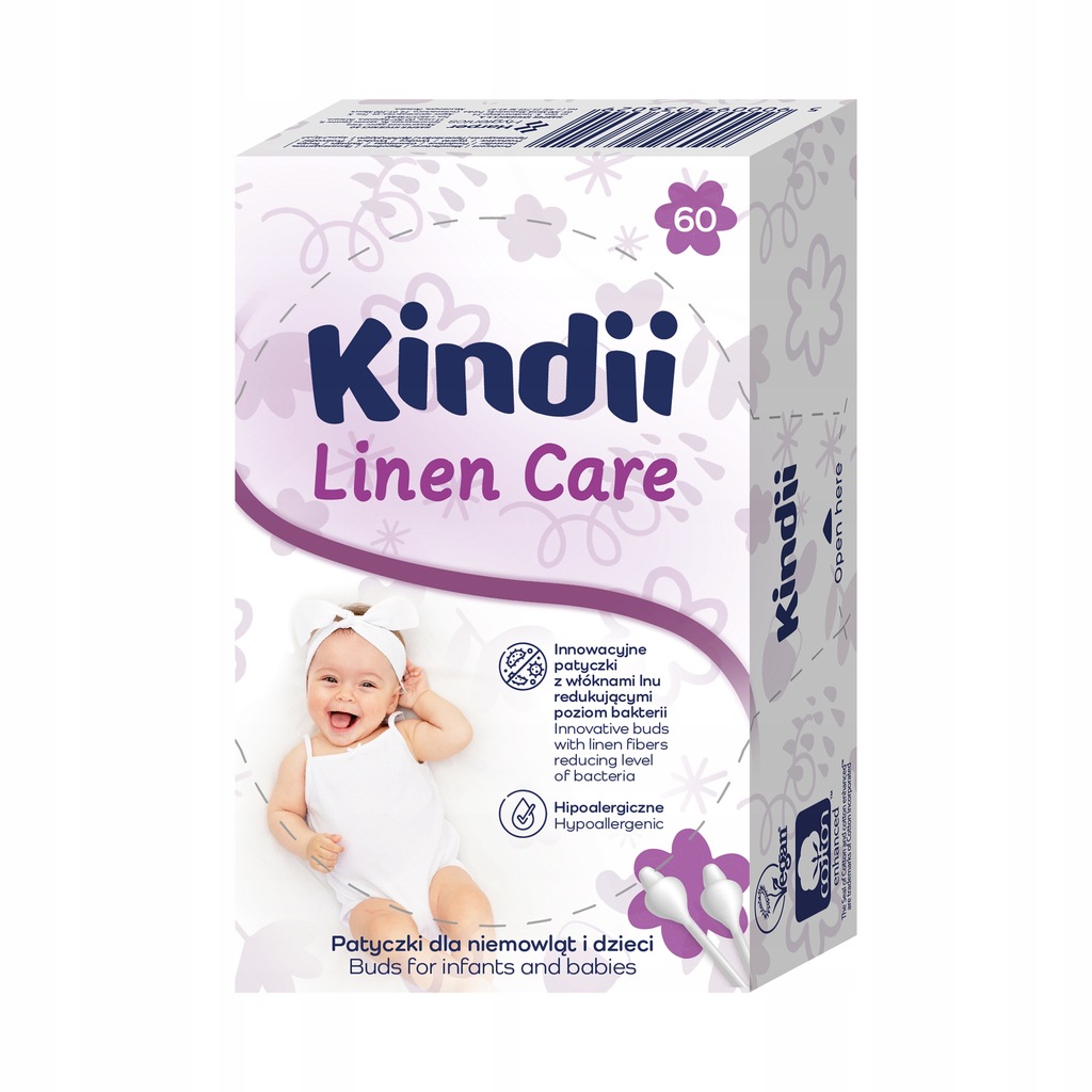 HARPER KINDI LINEN Patyczki dla dzieci 60szt&