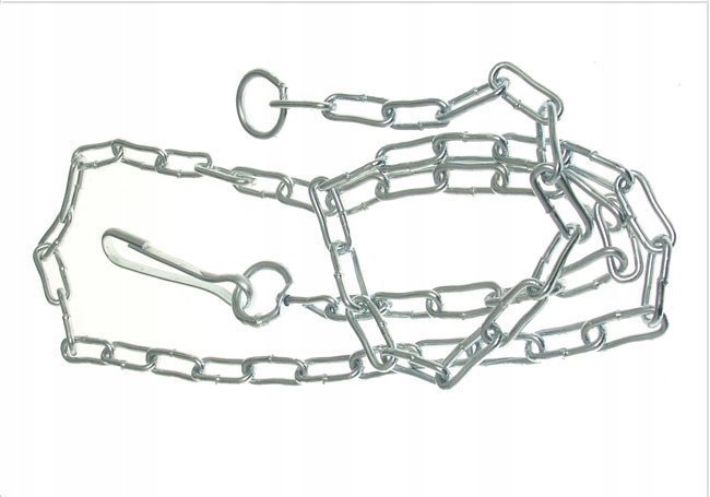 ŁAŃCUCH DLA PSA DŁUGI POLEROWANY 3MB 4MM
