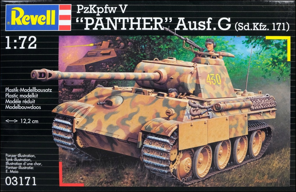 Купить Модель 1:72 Revell Tank PzKpfw V Panther G (03171): отзывы, фото, характеристики в интерне-магазине Aredi.ru