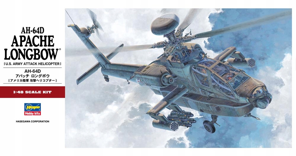 AH-64D Apache Longbow Hasegawa 07223 skala 1/48