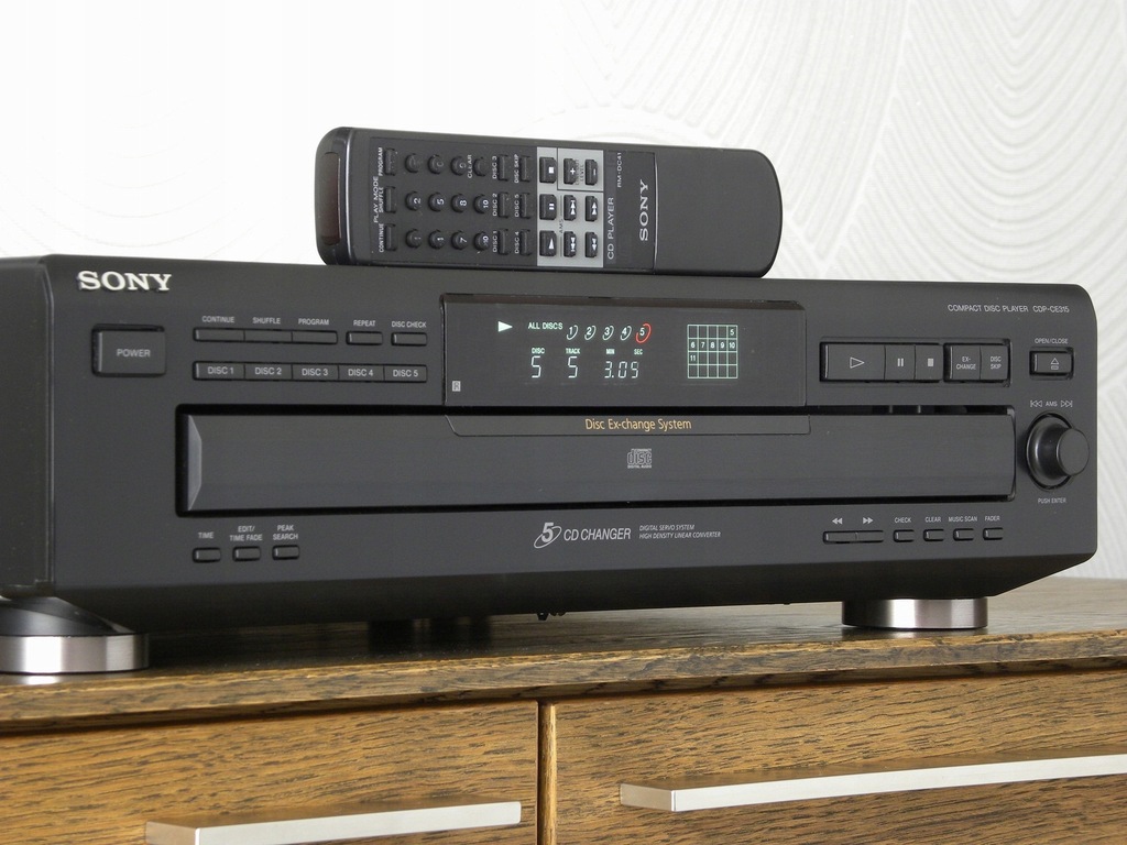 Купить SONY CDP-CE315 - CD-чейнджер на 5 компакт-дисков с дистанционным управлением: отзывы, фото, характеристики в интерне-магазине Aredi.ru