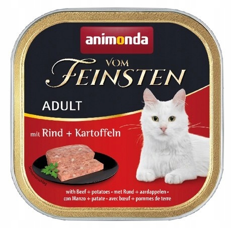 Animonda vom Feinsten Cat Adult z Wołowiną i Ziemn