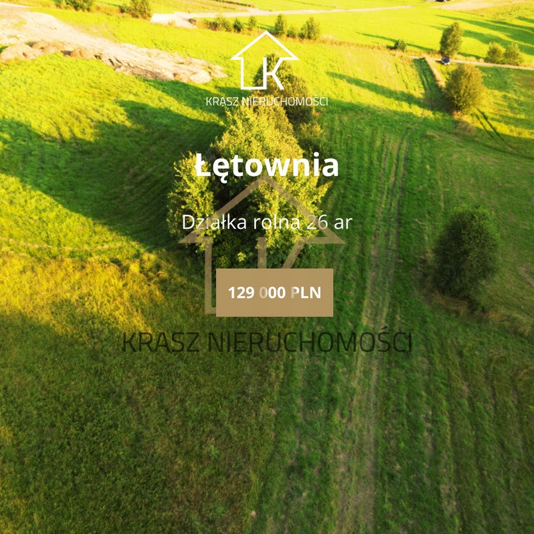 Działka, Łętownia, 2600 m²