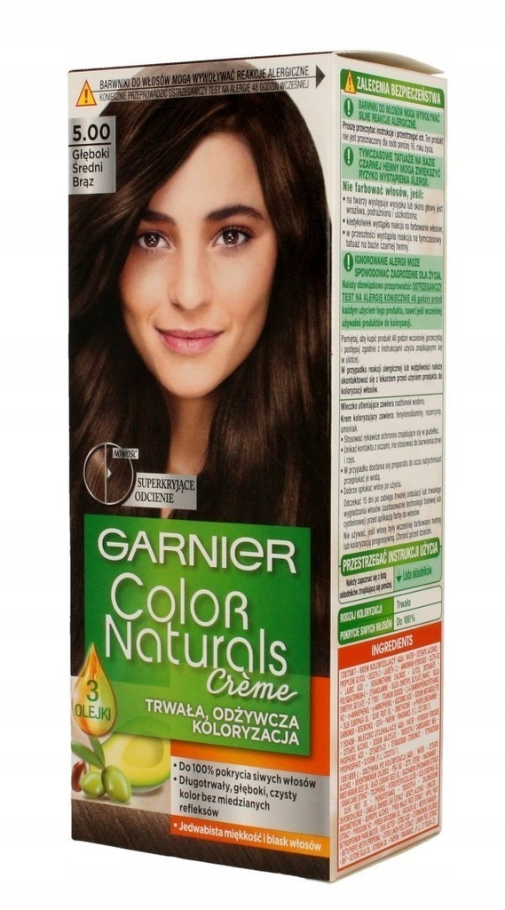 Garnier Color Naturals Krem koloryzujący nr 5.00 G
