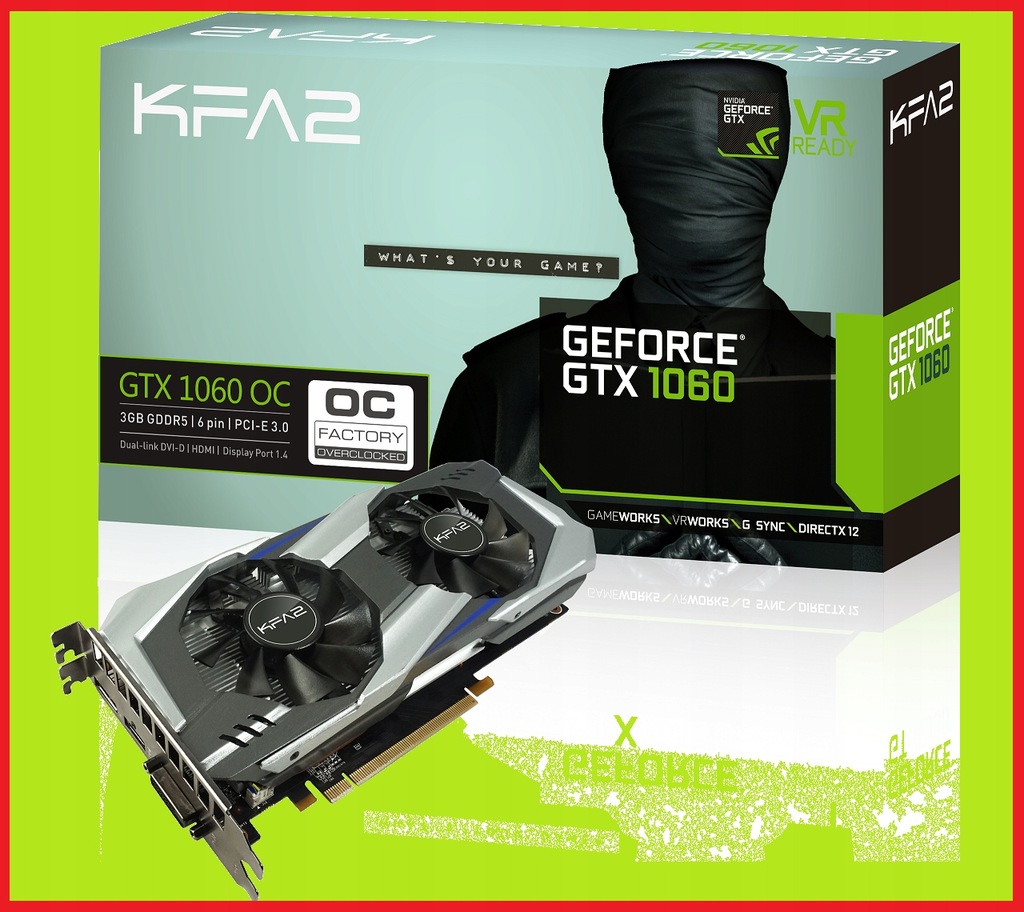Купить Графический процессор KFA2 GTX 1060 3 ГБ Oc Nvidia ПРЕДЛОЖЕНИЕ ...