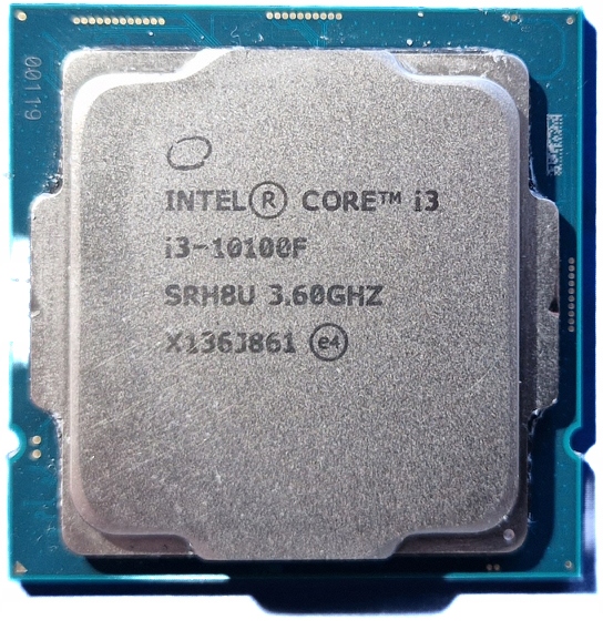 Procesor Intel i3-10100F SRH8U 4x3,6GHz cooler + pasta
